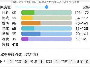 口袋妖怪复刻太阳珊瑚：解读其性格特质与最佳适配性格指南