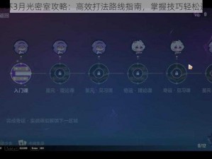 崩坏3月光密室攻略：高效打法路线指南，掌握技巧轻松通关