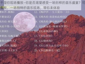 可不可以干湿你现场播放—你是否渴望感受一场别样的音乐盛宴？可不可以干湿你现场播放，一场独特的音乐现场，等你来体验