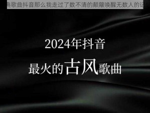 抖音经典歌曲抖音那么我走过了数不清的颠簸唤醒无数人的记忆之旅