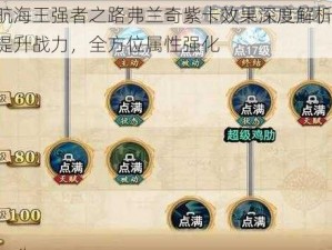 航海王强者之路弗兰奇紫卡效果深度解析：提升战力，全方位属性强化