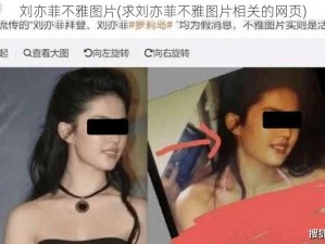 刘亦菲不雅图片(求刘亦菲不雅图片相关的网页)