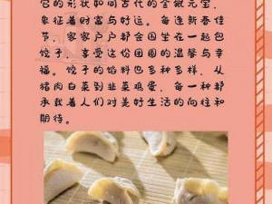 饺子魅力无限：传统美食的细致介绍与独特风味体验