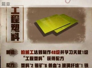 明日之后：创新工程塑料配方引领未来科技新篇章