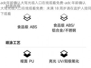 adc年龄确认大驾光临入口在线观看免费-adc 年龄确认大驾光临入口在线观看免费：未满 18 周岁请在监护人陪同下观看