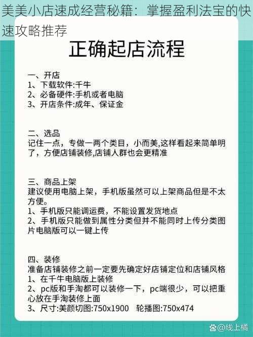 美美小店速成经营秘籍：掌握盈利法宝的快速攻略推荐