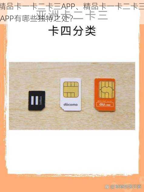 精品卡一卡二卡三APP、精品卡一卡二卡三 APP有哪些独特之处？