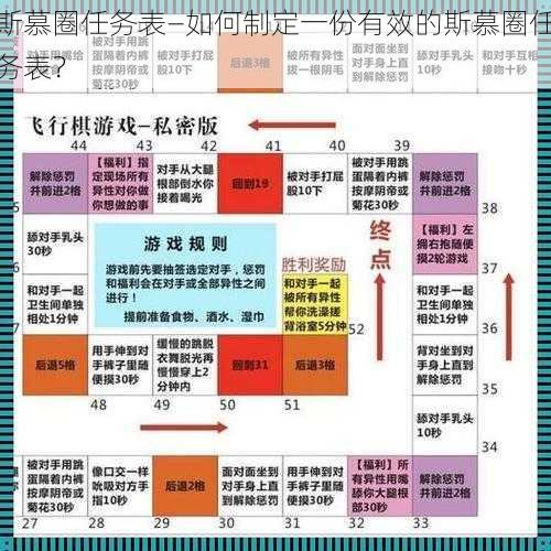 斯慕圈任务表—如何制定一份有效的斯慕圈任务表？