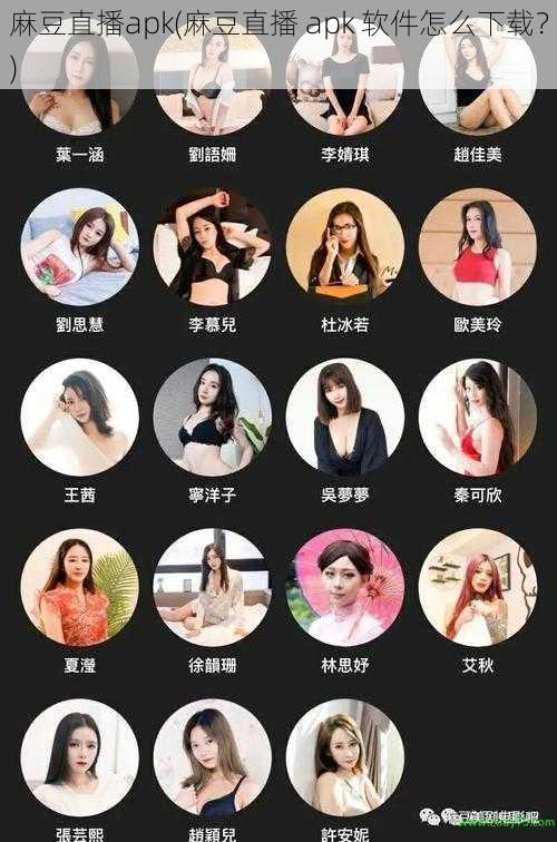 麻豆直播apk(麻豆直播 apk 软件怎么下载？)