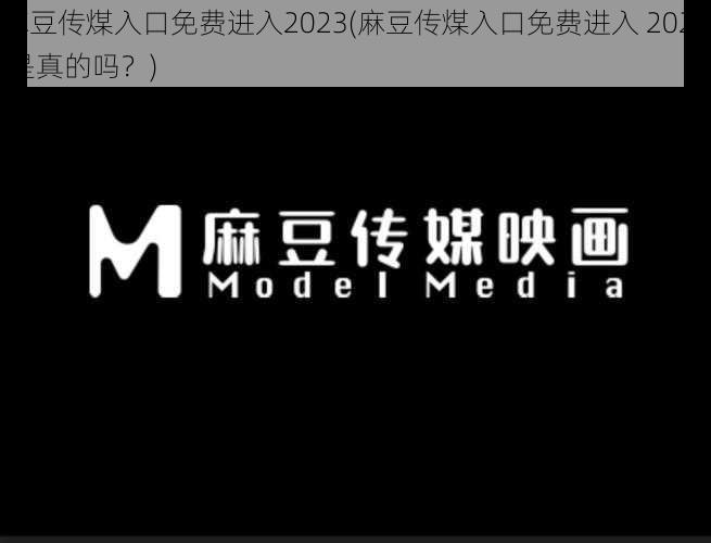 麻豆传煤入口免费进入2023(麻豆传煤入口免费进入 2023 是真的吗？)