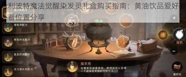 哈利波特魔法觉醒染发灵礼盒购买指南：黄油饮品爱好者必看位置分享