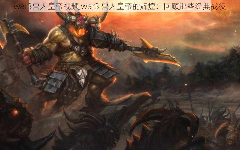 war3兽人皇帝视频,war3 兽人皇帝的辉煌：回顾那些经典战役