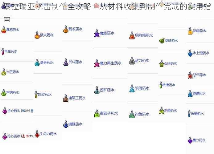 泰拉瑞亚水雷制作全攻略：从材料收集到制作完成的实用指南