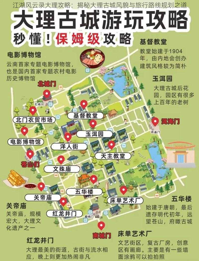 江湖风云录大理攻略：揭秘大理古城风貌与旅行路线规划之道