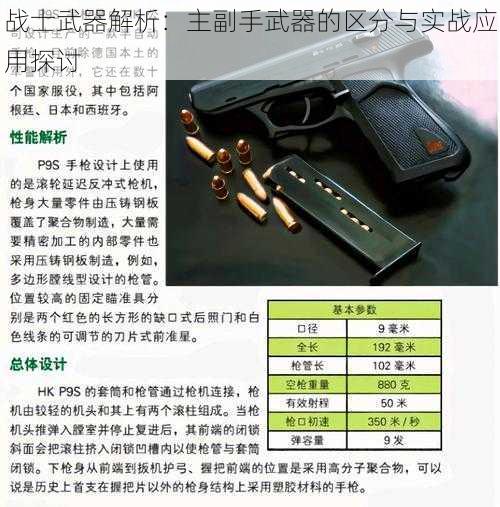 战士武器解析：主副手武器的区分与实战应用探讨