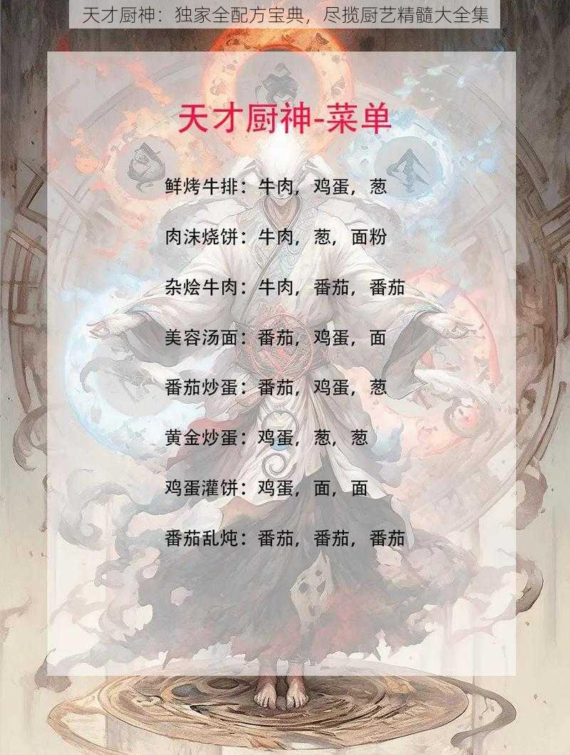 天才厨神：独家全配方宝典，尽揽厨艺精髓大全集